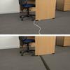 D-Line FC83B Medium Duty Linkable Floor Cable Cover/Cable Protector | Protect Cables & Prevent a Trip Hazard | 6 Foot (L) - Cable Cavity 1 3/16 W x 3/8 H | Black view 2