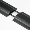 D-Line FC83B Medium Duty Linkable Floor Cable Cover/Cable Protector | Protect Cables & Prevent a Trip Hazard | 6 Foot (L) - Cable Cavity 1 3/16 W x 3/8 H | Black view 4