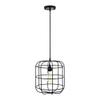 Yosemite Home Decor Hakissa 1-Light Transitional Metal Pendant in Black view 1