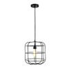 Yosemite Home Decor Hakissa 1-Light Transitional Metal Pendant in Black view 2