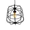 Yosemite Home Decor Hakissa 1-Light Transitional Metal Pendant in Black view 4