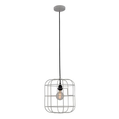Yosemite Home Decor Hakissa 1-Light White Pendant