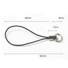 100Pcs Black Lanyard Split Ring Strap for Mobile Cell Phone/Mp3/Mp4/USB Flash Drive/Charms/Keyring and More view 3