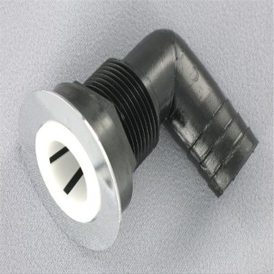 Replacement Boat Parts Sink Drain w/Chrome Flange Basket, 1" Hose Barb