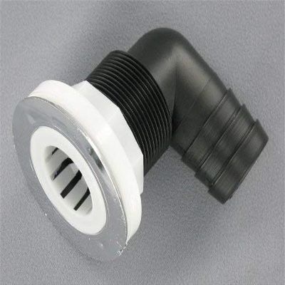 Replacement Boat Parts Sink Drain w/Chrome Flange & Basket, 1-1/2" Hose Barb