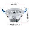Pocketman Pack of 10, 110V 3W LED Ceiling Light Downlight,Cool White Spotlight Lamp Recessed Lighting Fixture,with LED Driver view 3