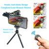 SEVENKA Cell Phone Camera Lens Kit, 18X Telephoto Lens with Remote Shutter, Tripod, Fisheye, Macro and Wide Angle Lens for iPhone 11 Pro Max X XS Max XR/8/7/6/6s Samsung Android Smartphone Black view 3