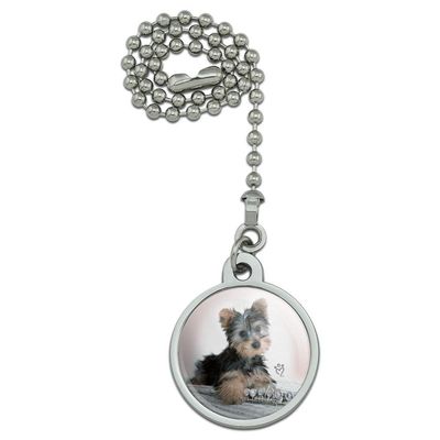 Yorkie Yorkshire Terrier Puppy Dog Musical Instrument Ceiling Fan and Light
