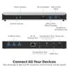 SABRENT Thunderbolt 3 Docking Station with Power Delivery up to 60W Charging for Windows/MacOS Devices - Dual-4K Display (DS-TH3C) view 3