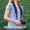 USA Gear TrueSHOT Camera Strap Neoprene Camera Straps - Padded Neck Strap, Pockets, and Quick Release Buckles - Compatible with Canon, Nikon, Sony and More DSLR and Mirrorless Cameras (Black) view 2