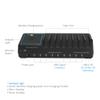 SIIG 10 Port 90W USB Charging station with Qi wireless and USB C Charging, Ambient Light Deck compatible with iPhone iPad Samsung Galaxy Google Nexus view 3