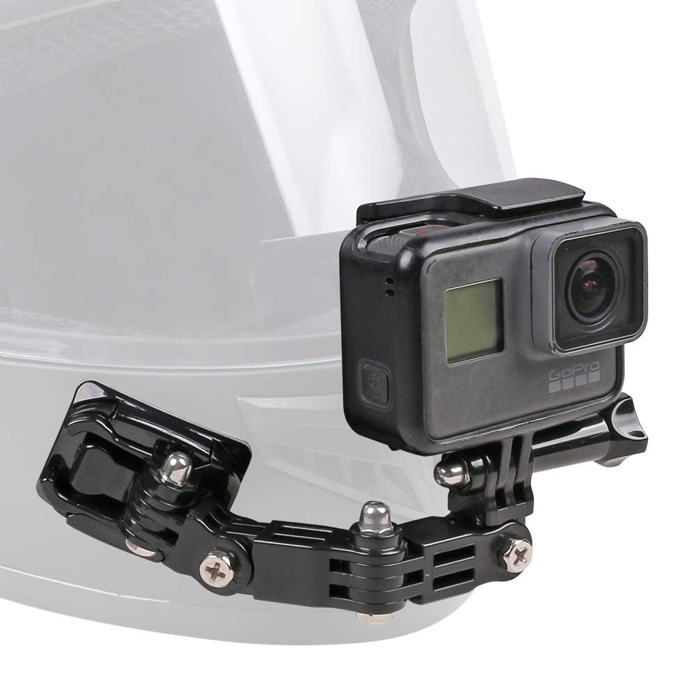 Motorcycle Helmet Chin Mount Kit Compatible with GoPro 13/12/11/10/9, DJI Action 6/5 Pro/4/3, AKASO and More Action Cameras
