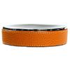 Gedy Alianto Color Round Soap Dish Made From Faux Leather, Orange view 2