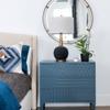 MY SWANKY HOME Luxe Sculpted Gold Black Ribbed Table Lamp | MidCentury Modern Ceramic Metallic view 3