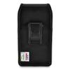 Turtleback Belt Clip Case Compatible with LG G7, Vertical Black Holster with Flush Leather Covered Metal Belt Clip, Black Leather Pouch view 2