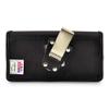 Turtleback Belt Case Compatible with LG G7, Black Holster with Rotating Belt Clip Heavy Duty Black Leather Horizontal Pouch view 3