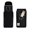 Turtleback Holster Compatible with LG G7, Vertical Black Belt Case with Rotating Belt Clip, Heavy Duty Black Nylon Pouch view 1