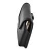 Turtleback Belt Clip Case Compatible with LG G7, Black Holster Case with Flush Leather Covered Metal Belt Clip Black Leather Horizontal Pouch view 3