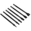 Black Slotted Straight Flat Tip Punch Cut Leather Craft DIY Tool view 1