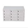 FixtureDisplays 12-Slot Cellphone Charging Station Locker Works with Mini Assignment Mail Slot Box 15258-NF view 3