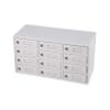 FixtureDisplays 12-Slot Cellphone Charging Station Locker Works with Mini Assignment Mail Slot Box 15258-WHITE view 1
