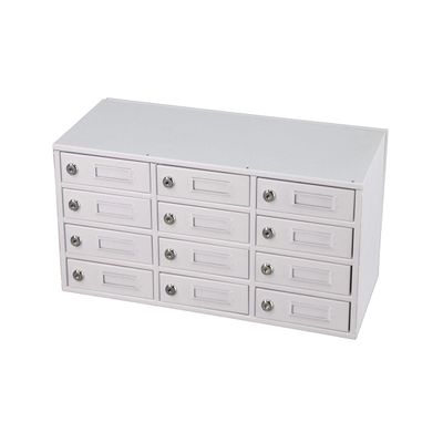 FixtureDisplays 12-Slot Cellphone Charging Station Locker Works with Mini Assignment Mail Slot Box 15258-2D