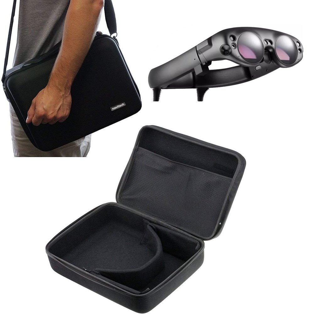 Navitech Black Hard Carry Bag/Case/Cover with Shoulder Strap Compatible with VR/Virtual Reality 3D headsets Including The Magic Leap One AR Glasses [Video Game] [Video Game]