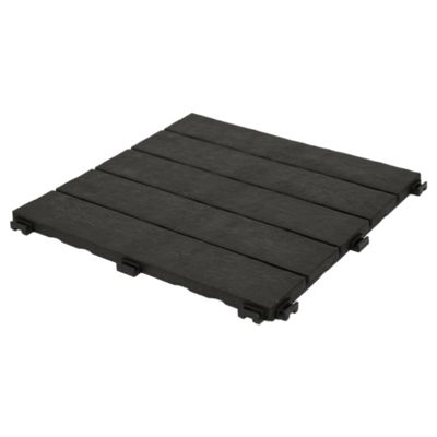 Multy Industries Multy Home MT5100057 Deck and Balcony Tile, 12 by 12-Inch, Slate, Set of 6