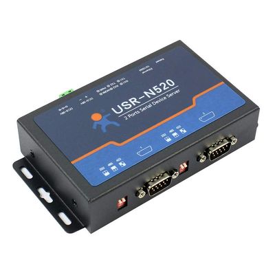 Double Serial Device RS232 RS485 RS422 Ethernet Server Modbus to MQTT lot Gateway Multi-Host Polling USR-N520 H7 Version