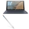BoxWave Stylus Pen Compatible with HP Chromebook x2 - AccuPoint Active Stylus, Electronic Stylus with Ultra Fine Tip - Metallic Silver view 1