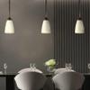 Generation Lighting 6120201EN3-710 Seville One - Light Mini Pendant Hanging Modern Fixture, Bronze, 9 Total Watts, 4 Inch Diameter, Steel Construction, Etched/White Inside Glass Shade view 2