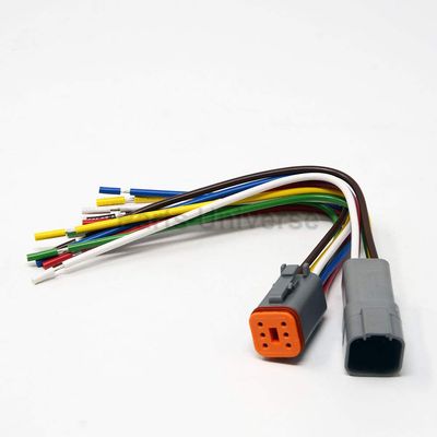 Deutsch DT 6-pin Pigtail Kit, 16AWG NMMA ABYC USCD Certified Boat RV Wire, 600V, Made in USA