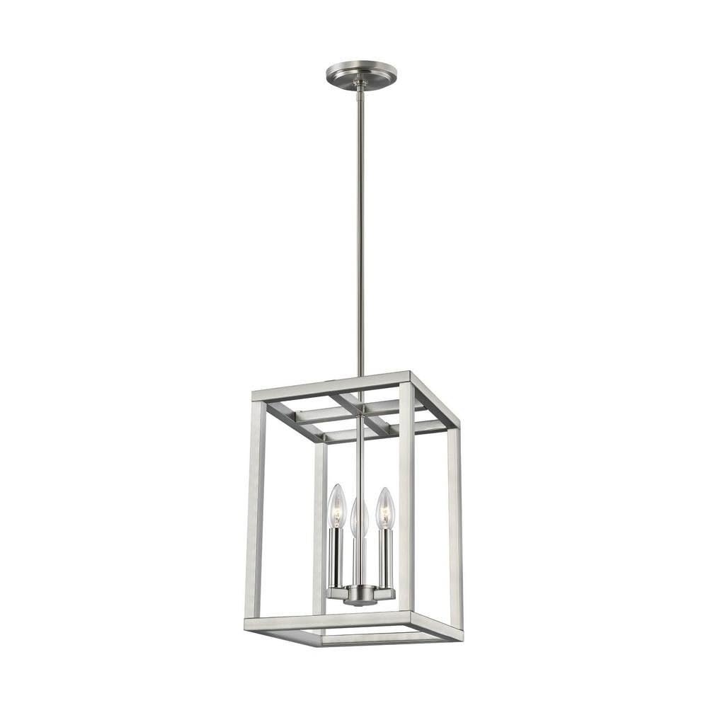 SEA GULL 5134503-962 Three Light Hall/Foyer,Brushed Nickel