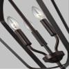 Generation Lighting 3-Light Romee Transitional Pendant Light Fixture Chrome 5134903-05, Modern Ceiling Light Fixture for Home Dcor, Torpedo Bulb Candelabra for Foyer or Living Room Decor view 3