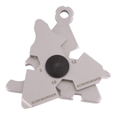 Outdoor Portable EDC Multifunctional Tool Card Screwdriver Hook Bottle Opener Key Buckle