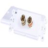 iMBAPrice 2 Coupler Type Connectors Banana Plug Binding Post Wall Plate for 1 Speakers view 4