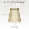 Royal Designs, Inc. Empire Chandelier Shade with Flame Clip Fitter,CS-102BG-6, Beige, 3 x 4.25 x 4.25, Pack of 6 view 2