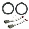 DKMUS Front Door Speaker Mount Adapter Plates for Honda Civic 2006-2011 6.5"/6.75" 165mm Stand Ring Kit 1 Pair + Wiring Harness view 1