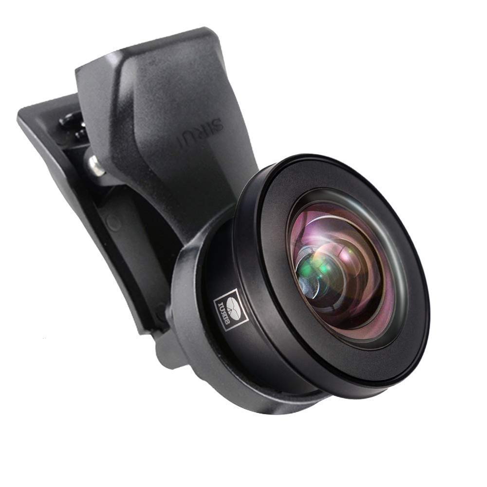 SIRUI Black Upgraded Version 170FE Fisheye Macro Mobile Phone Camera Attachment Lens with Mobile Lens Clip Adapter