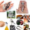 Harlorki 3 PCS Multi-function Skull EDC Tool Pocket Stainless Steel Key Ring Bottle Opener view 4