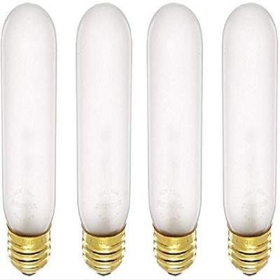 Bulbrite 40T10F 40-Watt Incandescent T10 Tubular Light, Frost (Frost - 4 Pack)