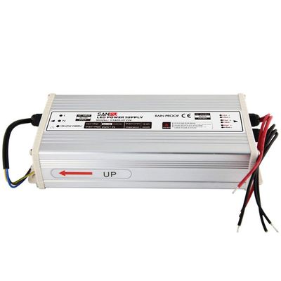 Switch Mode Power Supply 400W 24V 16A Constant Voltage LED Driver 24VDC Rainproof Outdoor 110V AC to DC 24 Volt Transformer Converter (FX400-H1V24)