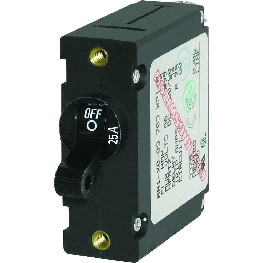 The Amazing Quality Blue Sea 7216 AC/DC Single Pole Magnetic World Circuit Breaker - 25 Amp