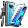 SUPCASE for Galaxy Note 9 Case with Screen Protector (Unicorn Beetle Pro), [Built-in Stand & Belt Clip] Heavy Duty Full-Body Rugged Holster Protective Phone Case for Samsung Galaxy Note 9 2018, Blue view 1