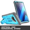 SUPCASE for Galaxy Note 9 Case with Screen Protector (Unicorn Beetle Pro), [Built-in Stand & Belt Clip] Heavy Duty Full-Body Rugged Holster Protective Phone Case for Samsung Galaxy Note 9 2018, Blue view 3
