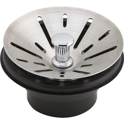 Elkay 3-1/2" Garbage Disposal Stopper/Strainer for use with Perfect Drain-Satin Finish