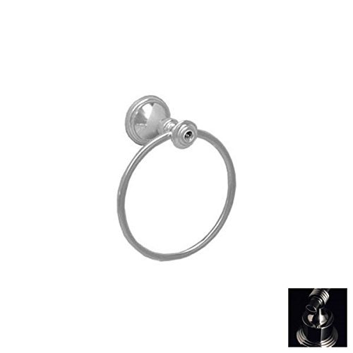 Santec Klassica Crystal Polished Chrome Towel Ring