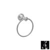 Santec Klassica Crystal Polished Nickel Towel Ring view 1