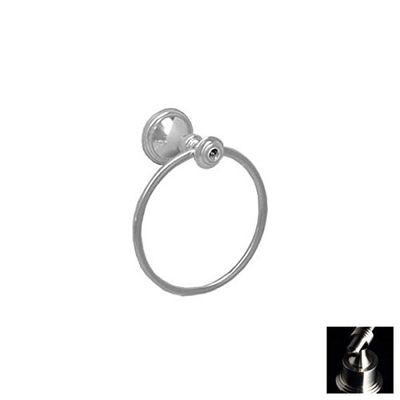 Santec Klassica Crystal Satin Nickel Towel Ring