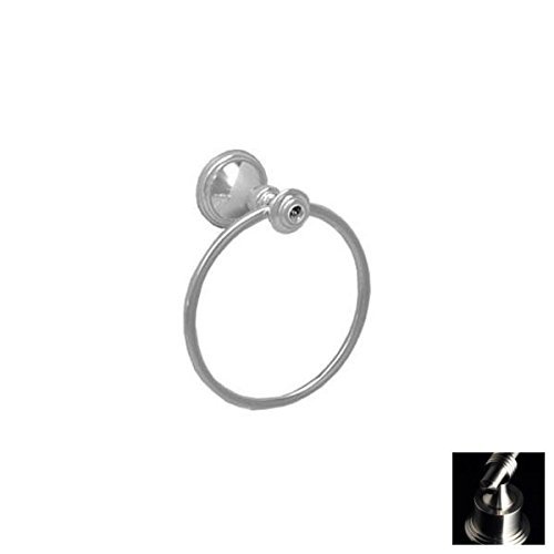 Santec Klassica Crystal Satin Nickel Towel Ring